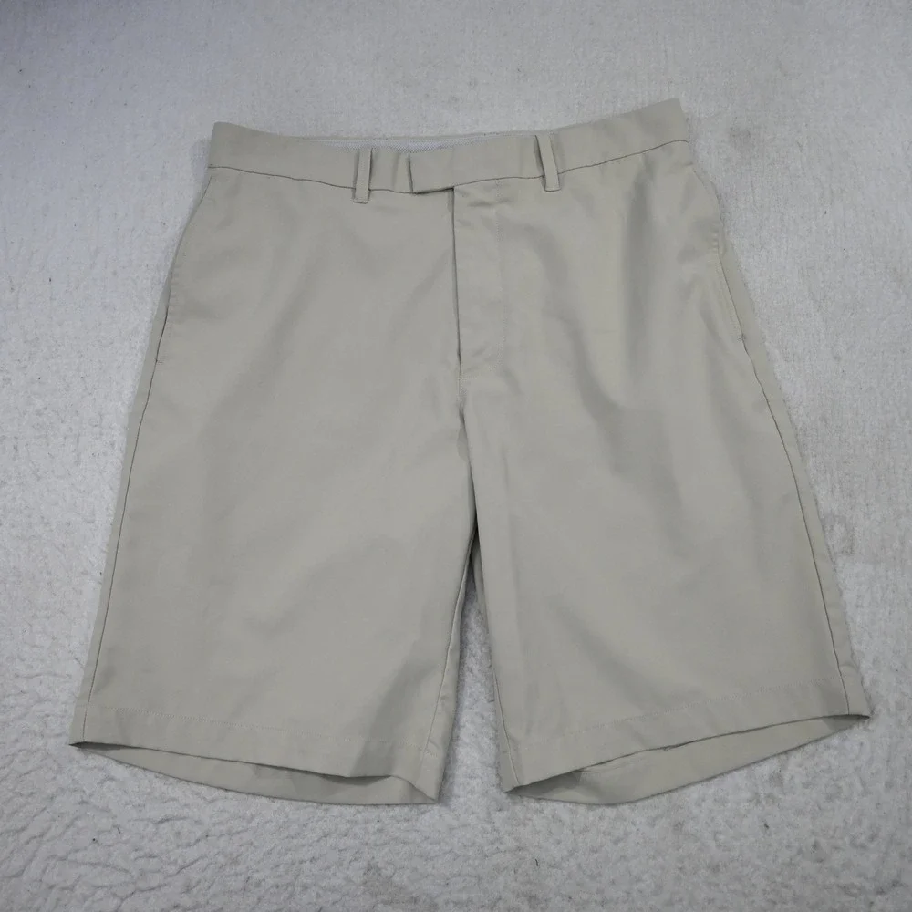 Callaway Golf Shorts Mens 32 Regular Beige Performance Tech Flat Front Stretch